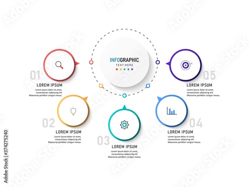 Vector Infographic label design template with icons and 4 options or steps. Can be used for process diagram, presentations, workflow layout, banner, flow chart, info graph.