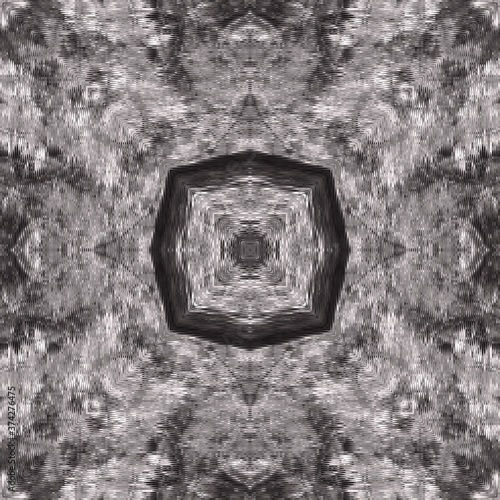 Halftone grey ornament, winter pattern. Drawing vintage style. Grunge texture. Festive greeting card. Abstract art background. Modern symmetric pattern. Festive art backdrop. Creative vector element