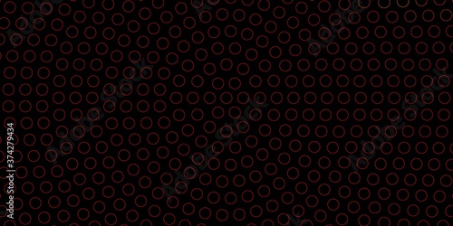 Dark Orange vector backdrop with dots. Glitter abstract illustration with colorful drops. Design for your commercials.