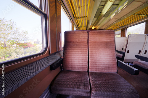 Wallpaper Mural Interior of old city train. Torontodigital.ca