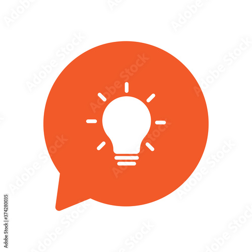 lamp idea icon vector