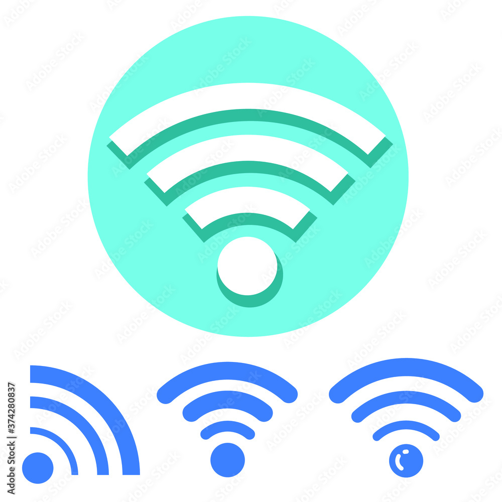 Wifi Signal Icon Simbol on white background Wifi Signal Icon Simbol on white background