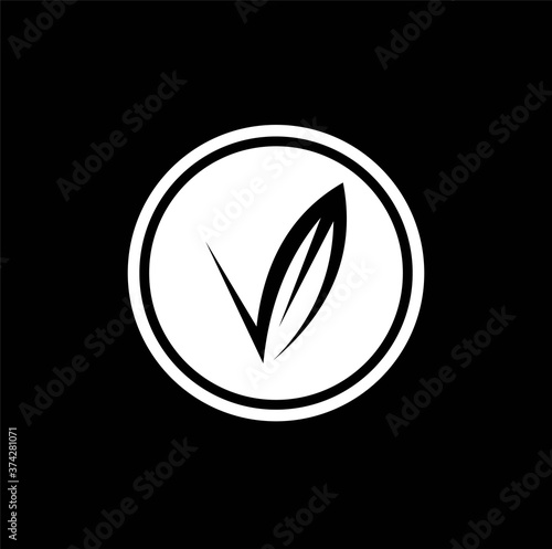  Nature logo design vector image , leaf letter v logo design icon vector image , letter v leaf 