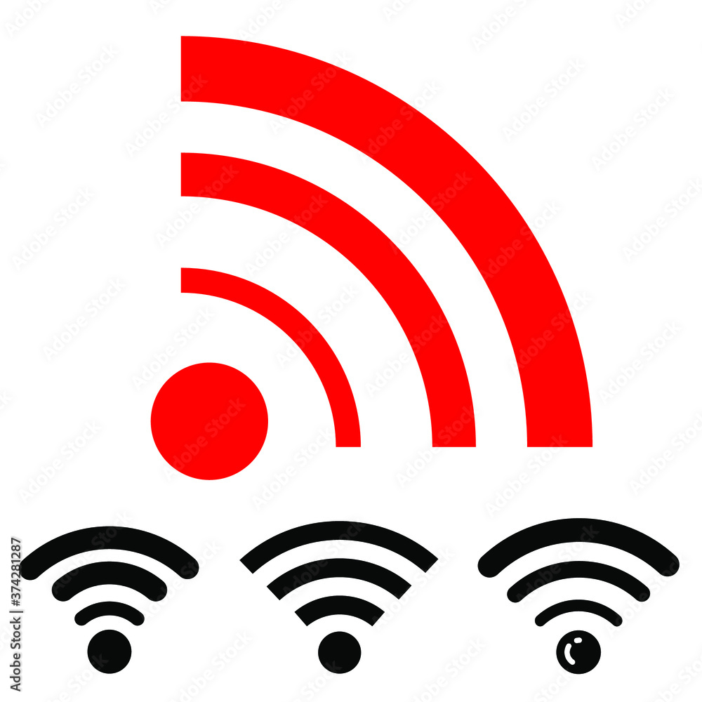 Wifi Signal Icon Simbol on white background Wifi Signal Icon Simbol on white background