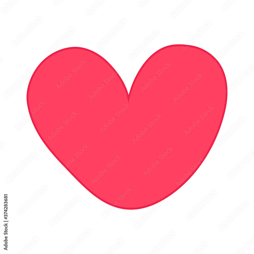 Pink heart vector. Pink heart vector.