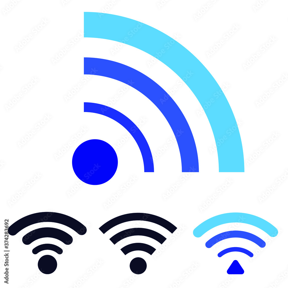 Wifi Signal Icon Simbol on white background Wifi Signal Icon Simbol on white background