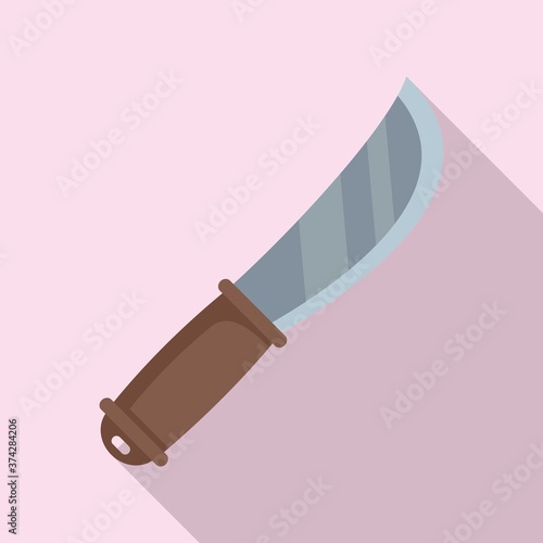 Shoe repair knife icon. Flat illustration of shoe repair knife vector icon for web design
