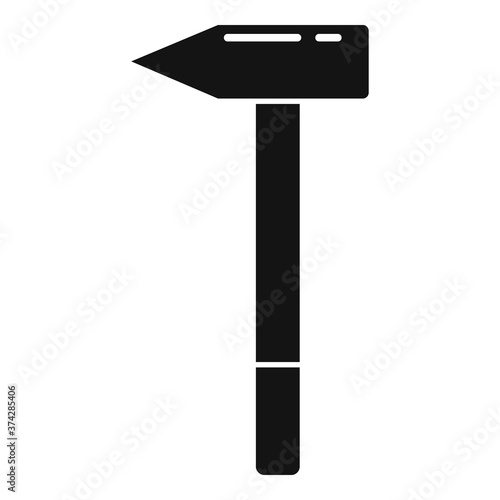 Shoe repair light hammer icon. Simple illustration of shoe repair light hammer vector icon for web design isolated on white background