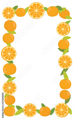 みかんのフレーム　縦