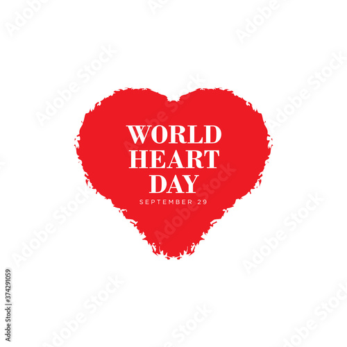 Celebrate World Heart Day. vector illustration