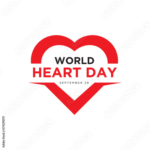 Celebrate World Heart Day. vector illustration