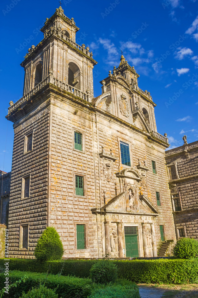 Facade of Oseira monastery church