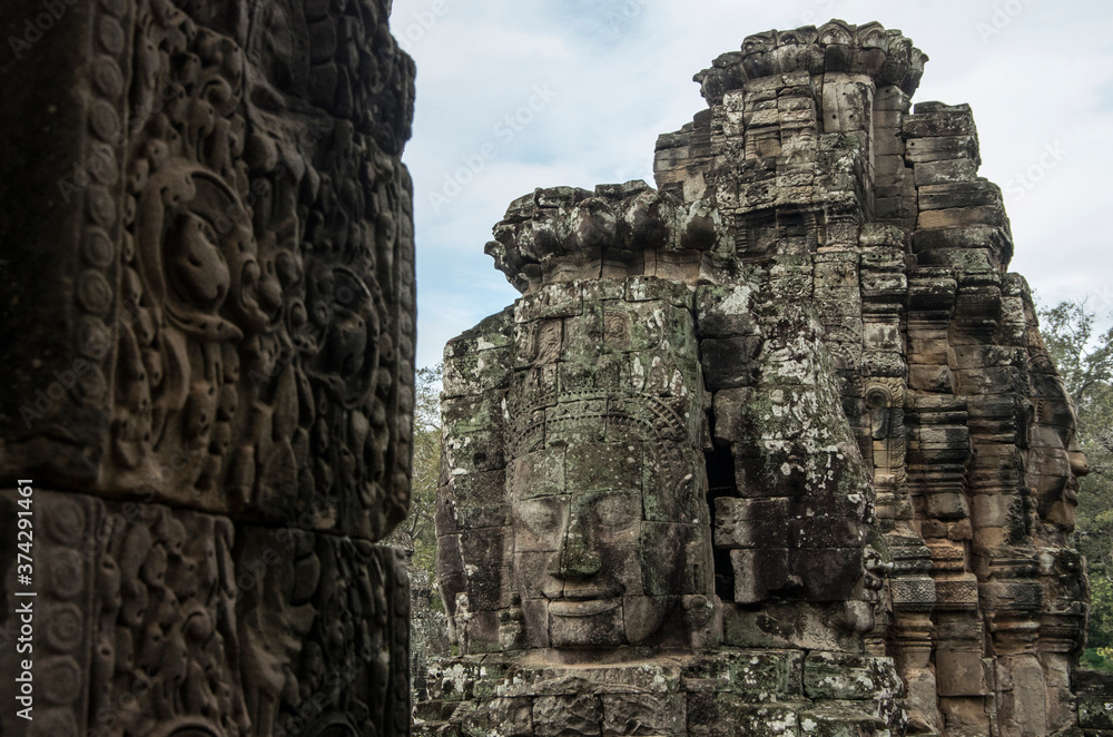 Ruins of Angkor Wat, ancient Khmer Empire, Siem Reap in Cambodia Ruins of Angkor Wat, ancient Khmer Empire, Siem Reap in Cambodia