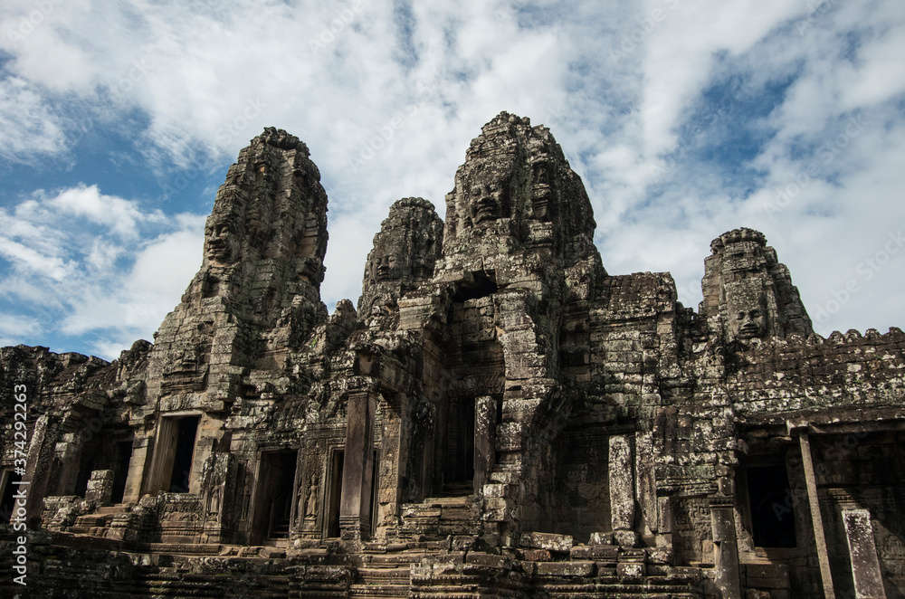 Ruins of Angkor Wat, ancient Khmer Empire, Siem Reap in Cambodia