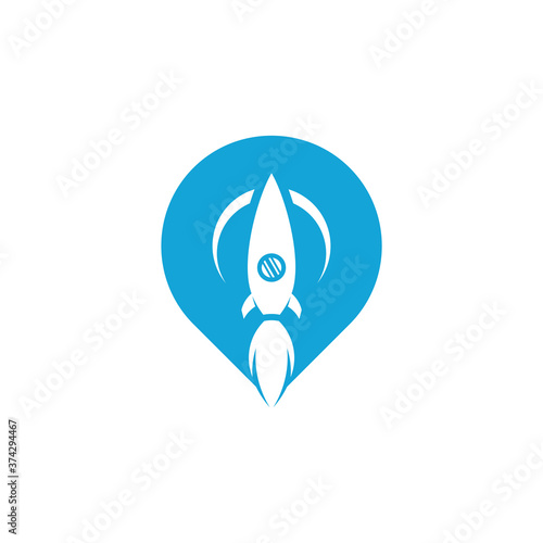 Rocket Point logo icon vector template, Creative design, Symbol