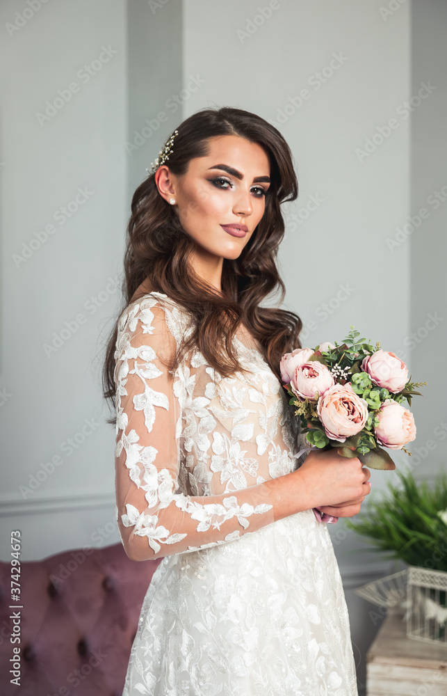 Beautiful bride in a luxurious dress. Fashion model. Sensual bride. Beautiful bride in a luxurious dress. Fashion model. Sensual bride.