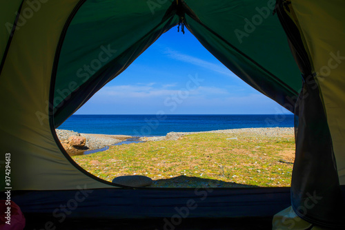 Camping by the sea. Gökçeada, Çanakkale Turkey