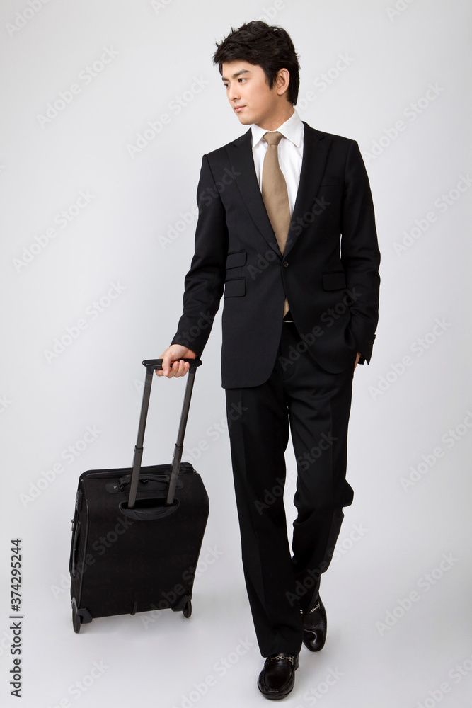 businessman with a suitcase businessman with a suitcase