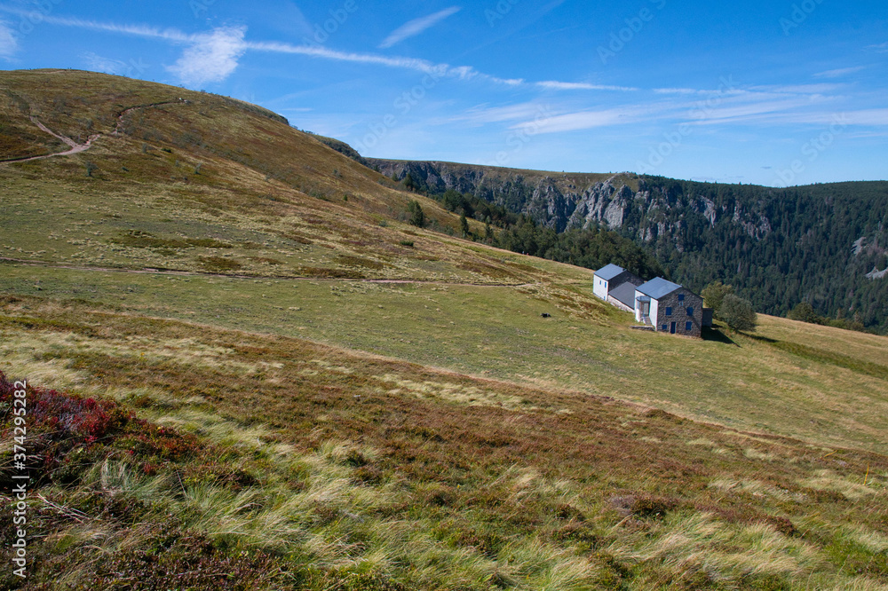 Fototapeta premium Landschaft auf dem Petit Hohneck iin den Vogesen
