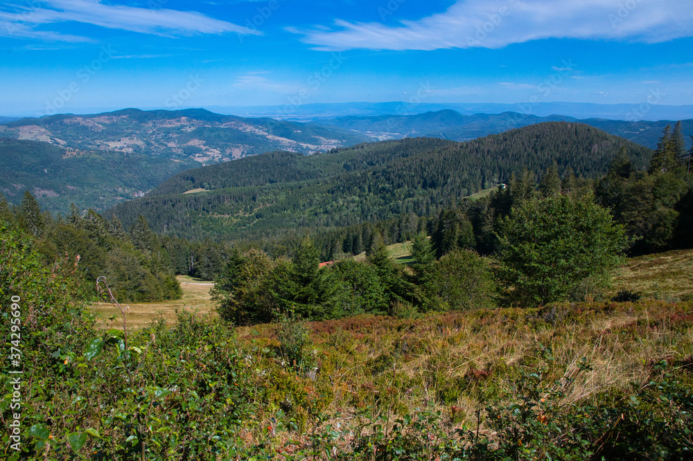 Landschaft auf dem Petit Hohneck iin den Vogesen