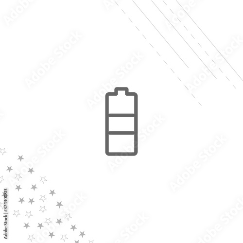 battery isolated line icon for web and mobile