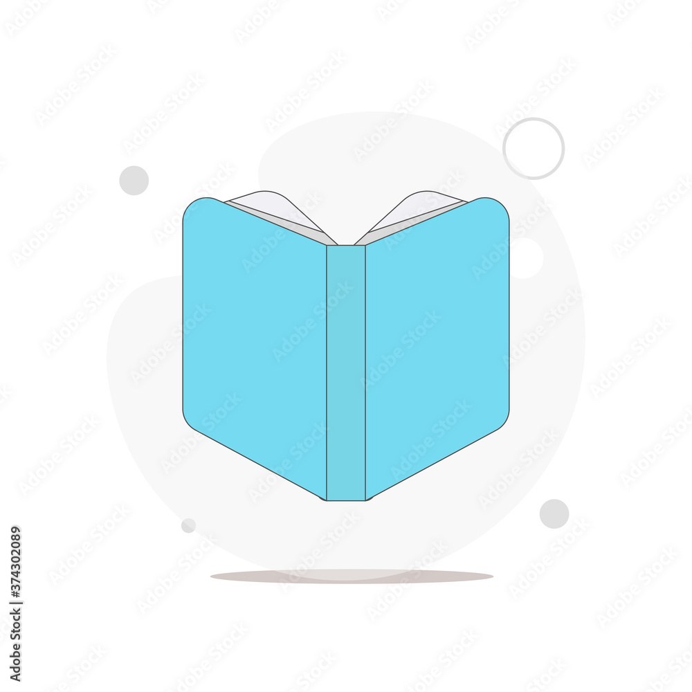 open book vector flat illustration on white open book vector flat illustration on white