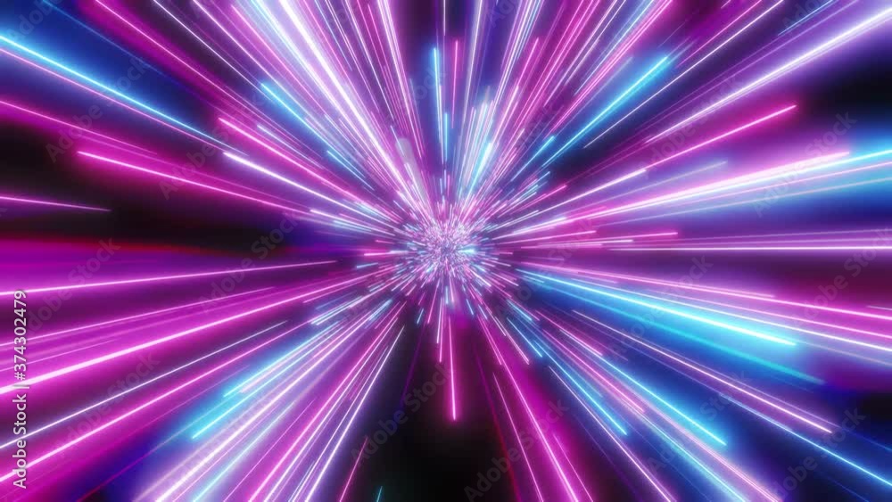 Warp speed motion graphic seamless loop. 4k Blue Light Futuristic technology background. 3D rendering Warp speed motion graphic seamless loop. 4k Blue Light Futuristic technology background. 3D rendering