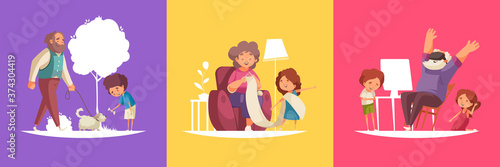 Grandma And Grandpa Design Set
