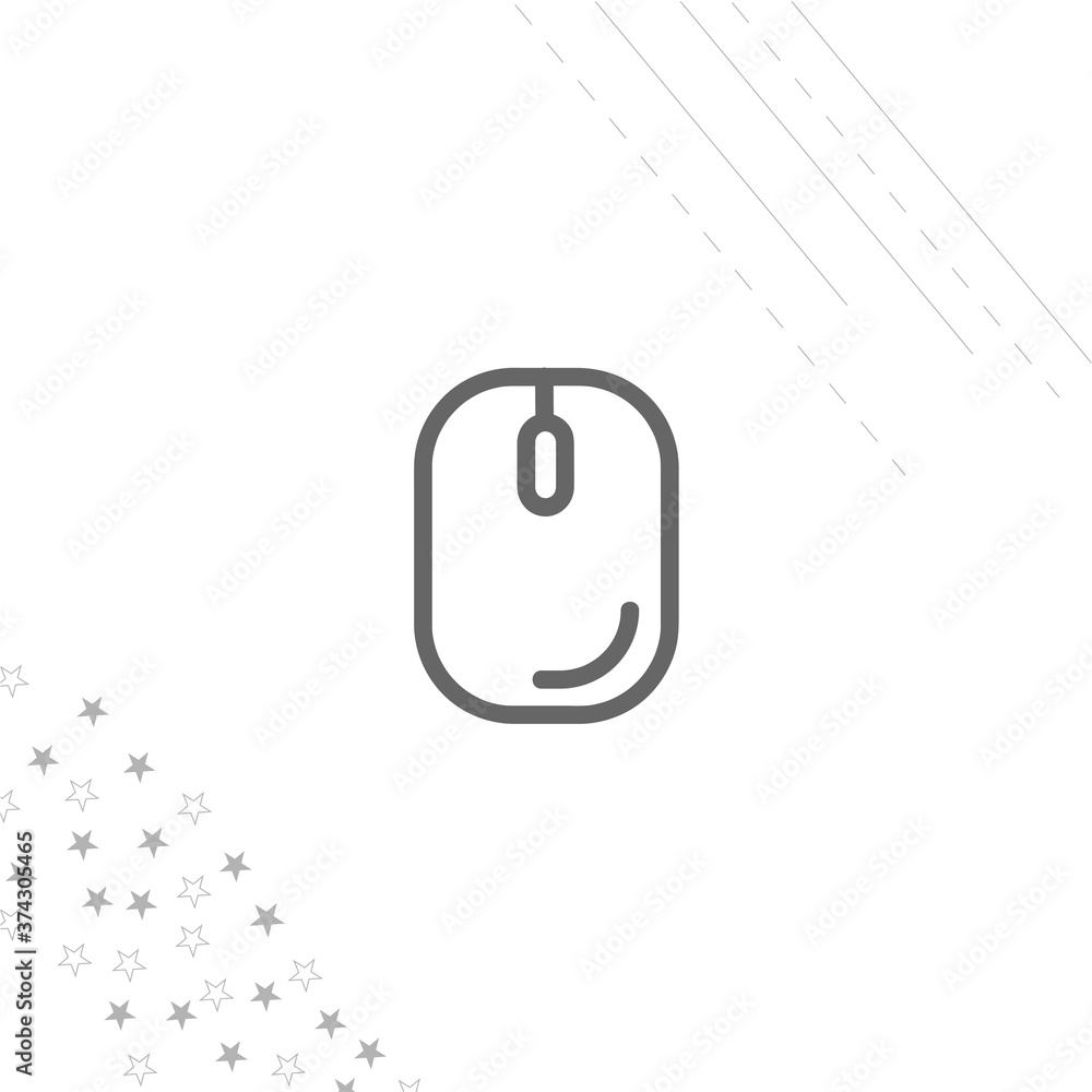 computer mouse isolated line icon for web and mobile computer mouse isolated line icon for web and mobile