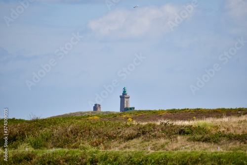 Leuchtturm von Cap Fr  hel in der Bretagne