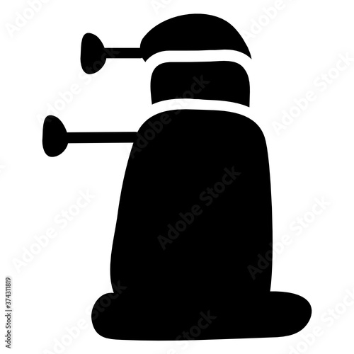 
Doodle solid design of observatory building icon, editable vector 
