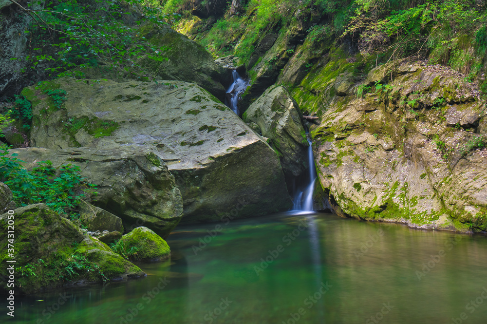 The charming summer scenery of Wudang Mountain, Hubei, China The charming summer scenery of Wudang Mountain, Hubei, China