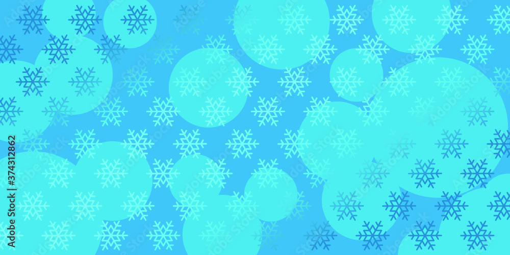 Christmas and New Year festive background with snowflakes. Vector EPS10
