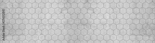 Abstract seamless white grey gray bright concrete cement stone tile wall made...