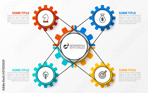 Infographic design template. Creative concept with 4 steps