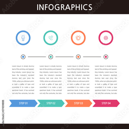 Presentation business infographics template. Vector illustration.
