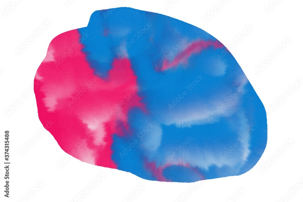 Abstract ink mixed with pink and blue on a white background. Abstract ink mixed with pink and blue on a white background.