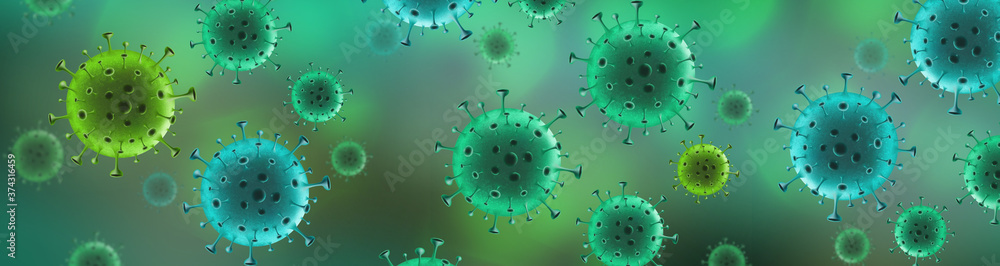 Coronavirus COVID-19 virus background - Epidemic Pandemic 2019-nCoV SARS-CoV-2