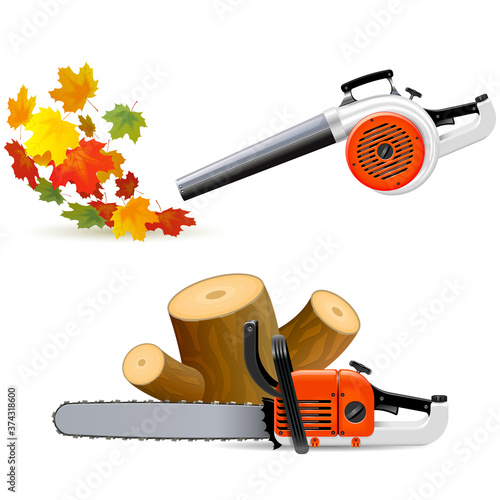 Vector Sawing Down Trees and Sweeping Leaves