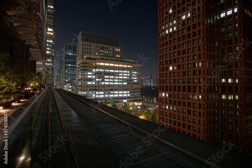 Beautiful night view in the big city  Tokyo  Japan.