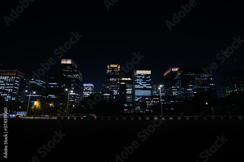 Wallpaper Mural Beautiful night view in the big city, Tokyo, Japan. Torontodigital.ca