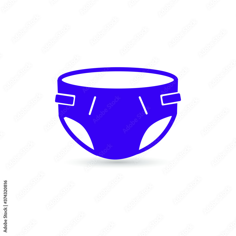 baby diaper vector isolate on white background baby diaper vector isolate on white background