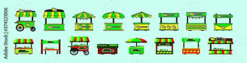 set of lemonade stand with various models