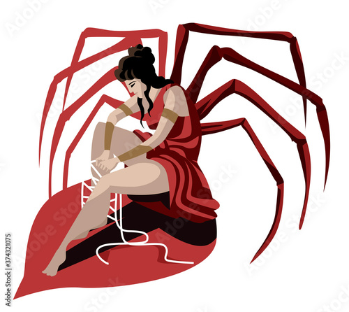 arachne greek spider mythology woman goddess