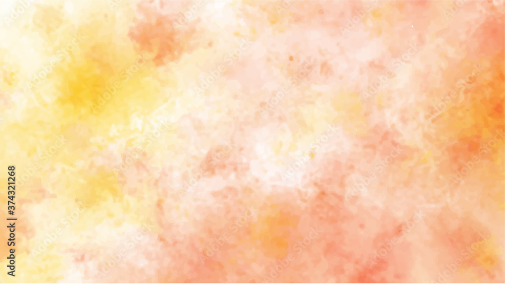 Yellow and orange watercolor background for textures backgrounds and web banners design