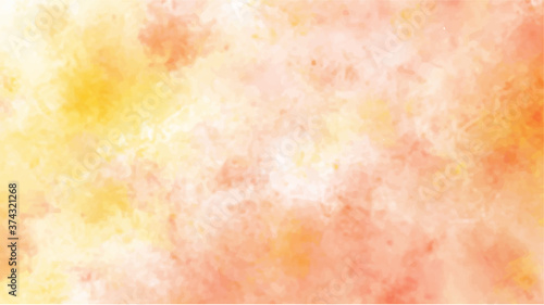 Yellow and orange watercolor background for textures backgrounds and web banners design