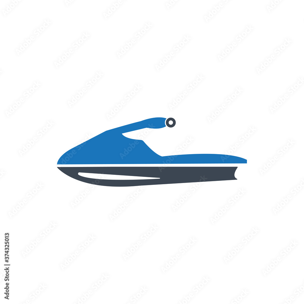 Jet ski icon ( vector illustration ) Jet ski icon ( vector illustration )
