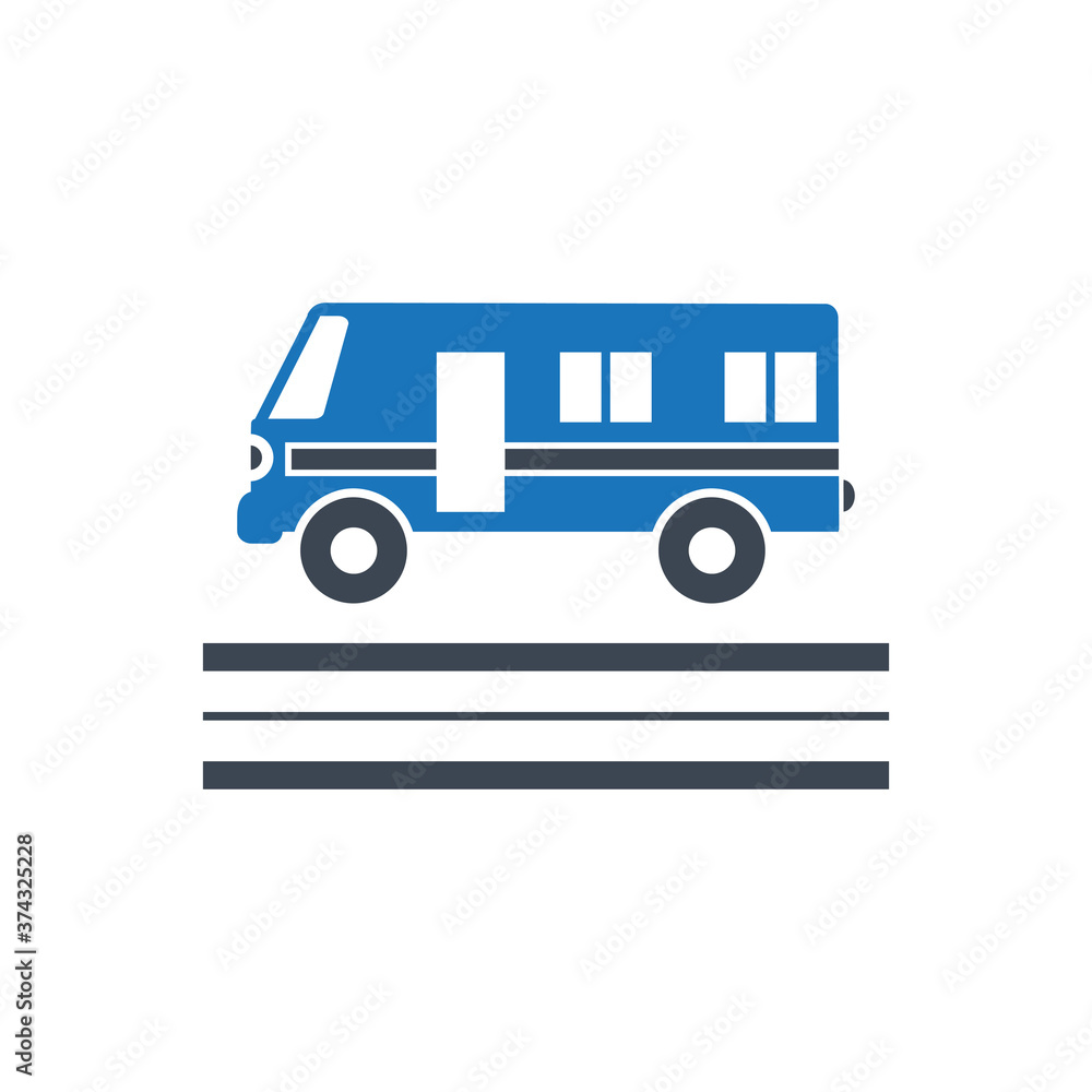 Bus icon ( vector illustration )