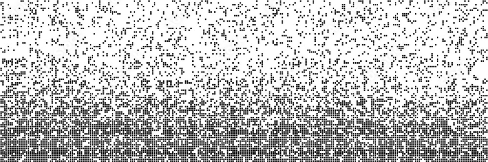 Random falling squares different size. Pixels gradient background. Abstract mosaic on white background. Vector illustration. Random falling squares different size. Pixels gradient background. Abstract mosaic on white background. Vector illustration.