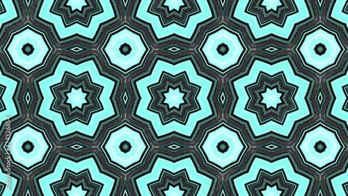 Wallpaper Mural Looped abstract neon kaleidoscope or mandala. Torontodigital.ca